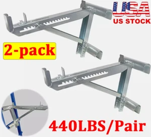 Ladder Jacks 2-Pack Two-Rung Short Body Ladder Jack for Working at Height Stable - Picture 1 of 11