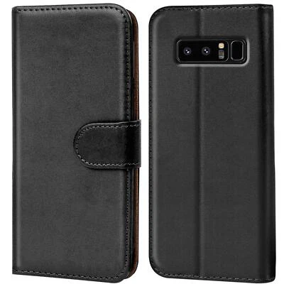 Etui Coque Pour Samsung Galaxy Note 8 Téléphone Portable Pliage Housse Book Flip - Photo 1/4