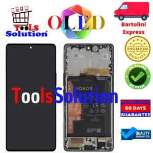 DISPLAY ORIGINALE HONOR MAGIC 5 LITE 5G OLED SERVICE PACK BATTERIA + FRAME BLACK - Imagen 1 de 1