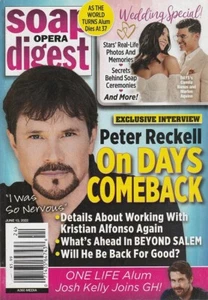 Soap Opera Digest June 13, 2022 PETER RECKELL-MARNIE SCHULENBURG-STARS' WEDDINGS - Picture 1 of 1