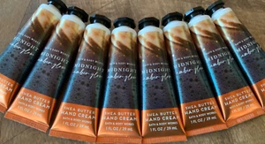 8 (ocho) MIDNIGHT ÁMBAR BRILLO 1 oz CREMA DE MANOS de karité loción baño y cuerpo funciona - Imagen 1 de 2