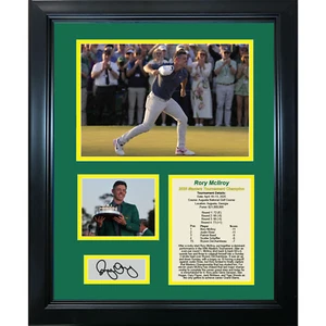 Framed Rory McIlroy 2025 Masters Augusta Facsimile Auto 11"x14" Photo Collage - Picture 1 of 1