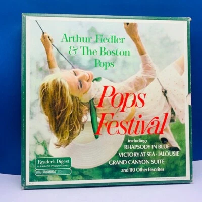 Record vinyl 33 RPM album vtg Lp 12" BOX SET of 10 Fiedler Boston Pops Readers D - Image 1 of 4