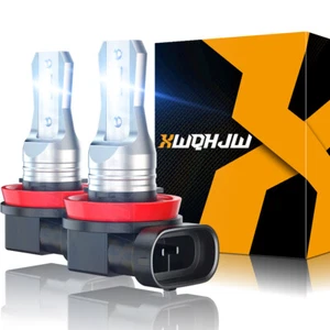 6000K H8 H9 H11 LED Fog Light Bulbs DRL Daytime Driving Lamp High Power Combo - Picture 1 of 12