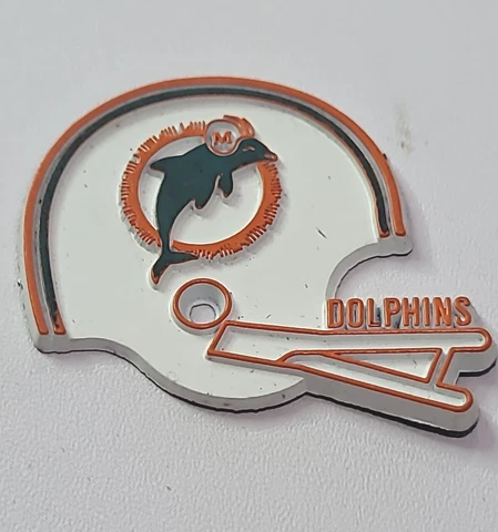 NFL vintage Miami Dolphins 🏈 standing board football fridge rubber magnet Cover