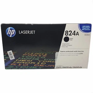 HP 824A Black Imaging Drum Cartridge CB384A Genuine Original Color LaserJet - Afbeelding 1 van 14