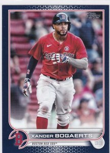 2022 Topps Series 1 Royal Blue #8 Xander Bogaerts - Red Sox