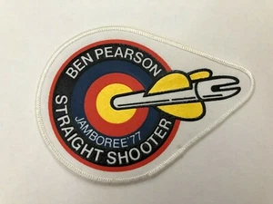 1977 Pfadfinder National Jamboree Ben Pearson Straight Shooter Patch BSA Bogenschießen - Bild 1 von 3