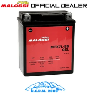 BATTERIA MALOSSI YTX7L-BS SIGILLATA GEL HONDA SH 150 2001-2004 - Imagen 1 de 4