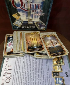 Tarot Book and Deck by Joseph E Martin OOP La Quête Rare Bookshelf Edition FR - Photo 1 sur 14