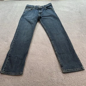 Wrangler Jeans Boys 14 Blue Regular Classic Straight Youth Adjustable Waist - Picture 1 of 16