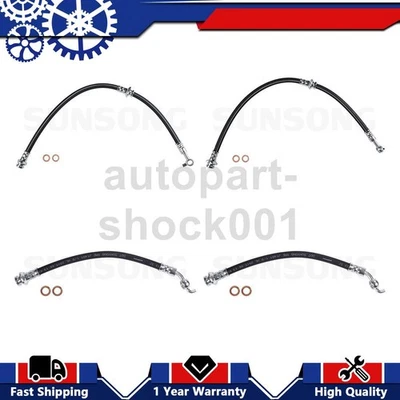 Manguera de línea de freno delantero trasero Sunsong para Nissan Máxima 2016 2017 Foto 1 de 4