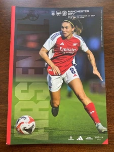 IMPORTIERT Arsenal V Manchester City 22. September 2024 Offizielles Spieltagsprogramm - Bild 1 von 2