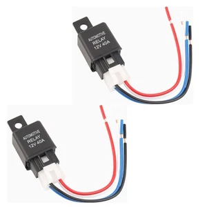 Relay 2-Piece Set 12V 40A 4-Pole Relay Car Relay with Socket and Harness - Picture 1 of 7