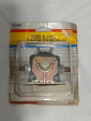 NOS WELLS F496BP 1956-84 FORD 1967-77 AMC JEEP 1972-77 STARTER SOLENOID - Image 1 of 4