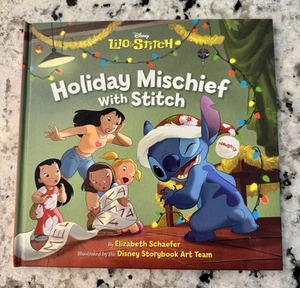 Disney Lilo  & Stitch Holiday Mischief With Stitch By Elizabeth Schaefer - Imagen 1 de 7