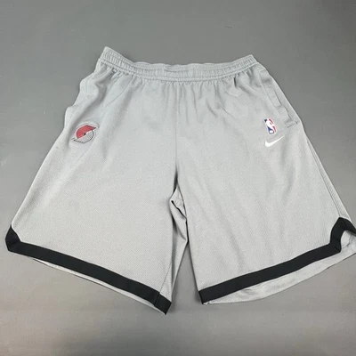 Pantalones Cortos de Baloncesto Nike Dri Fit NBA Portland Trail Blazers Cordón Hombres XL Gris Foto 1 de 4