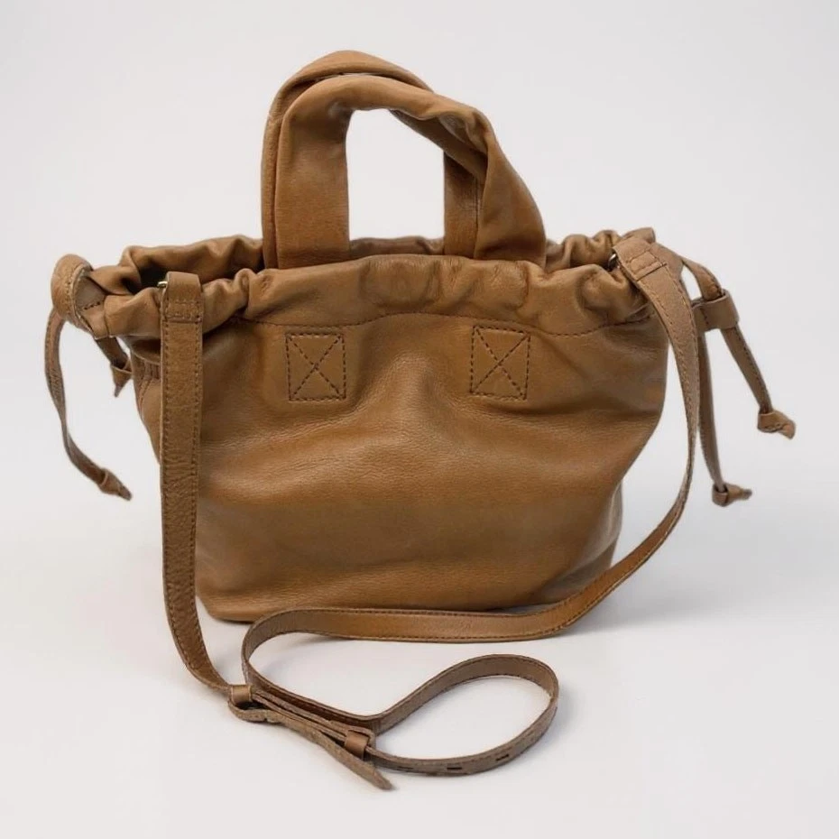 Madewell Piazza Crossbody Bag Purse Top Handles Leather Timber Beam NH025