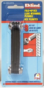 Eklind 20912 Alloy Steel Standard SAE Folding Hex Keys 0.05 to 3/16 in. - Picture 1 of 6