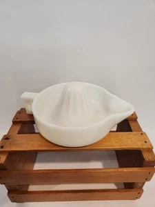 Vintage 1920s Sunkist McKee Milk Glass Juicer Reamer Pat 68764 8.5”L 3”H - Picture 1 of 6
