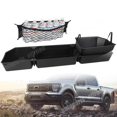 Fits For Ford F250 F350 2017-2024 Rear Underseat Storage Tray Box Foto 1 de 4