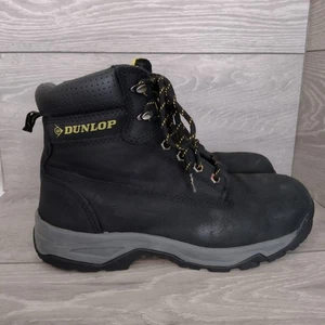 Men's Dunlop Steel Toe Cap Black Work Safety Boots Size 6 - Picture 1 of 12