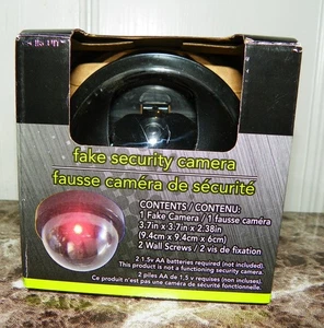 1 Pack Dummy Camera Fake Security CCTV Dome Camera with Flashing Red LED Light - Picture 1 of 11