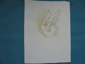 Original Pièce Unique Motif T 119 Cygnes - Picture 1 of 1
