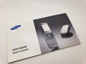 Guide d'utilisation du téléphone portable anglais SAMSUNG SGH D600 UK3POST neuf - Photo 1 sur 2