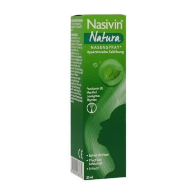 P&G HEALTH GERMANY GMBH 2X Nasivin Natura Nasenspray Hypertonische Salzlösung, 20 ml, PZN 18803857