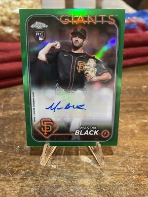 2024 Topps Chrome Update Series Mason Black San  Francisco  Giants Auto # 52/99  - Image 1 of 2