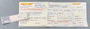AIRTOURS HOLIDAYS BRITISH AIRTOURS USED AIRLINE TICKET MANCHESTER - PALMA 1985 - Picture 1 of 3