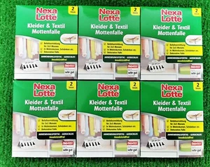 6x 2 Nexa Lotte Kleider Textil Mottenfalle Kleidermotten Pheromonfalle Versand0€ - Bild 1 von 1