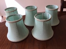 5 Pale Green Lamp Shades for Wall Lights