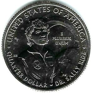 2022-S San Francisco Brilliant Uncirculated American Women Sally Ride 25C Coin!