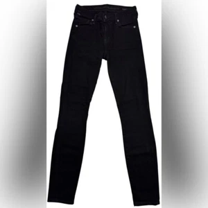 Pantalón ajustado Citizens of Humanity Thompson tiro medio negro para mujer 25 - Imagen 1 de 13