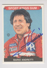 2007 Sportkings MARIO ANDRETTI Indy 500 Auto Race winner SIGNED Green back SP