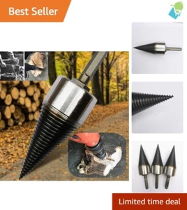 Professional Log Splitter Drill Bit - High-Speed Steel with U-Thread, 1.45 lbs - Picture 1 of 8