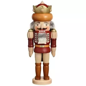 Nussknacker König naturbelassen Höhe 42 cm NEU Nußknacker Holzfigur Weihnachten - Bild 1 von 1