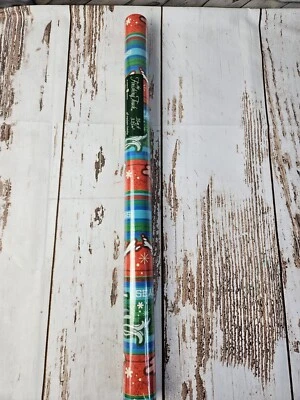 Spongebob Squarepants Wrapping Paper Roll 35 Sq Ft 2004 Seasons Greetings - Image 1 of 4