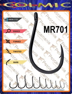 Amo colmic MR701 black nickel occhiello dritto forgiato surf casting bolentino - Imagen 1 de 4