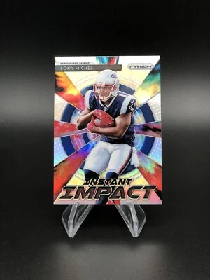 2018 Prizm Sony Michel Silver Prizm Instant Impact Rookie RC #II-11 PWE SHIP - Image 1 of 2