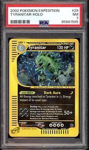 PSA 7 Tyranitar 29/165 Expedition E Series Holo Rare Graded Pokemon Card