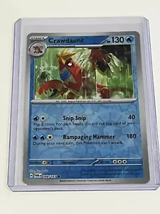 Pokemon Twilight Masquerade Crawdaunt 48/167 Common Parallel - Picture 1 of 1