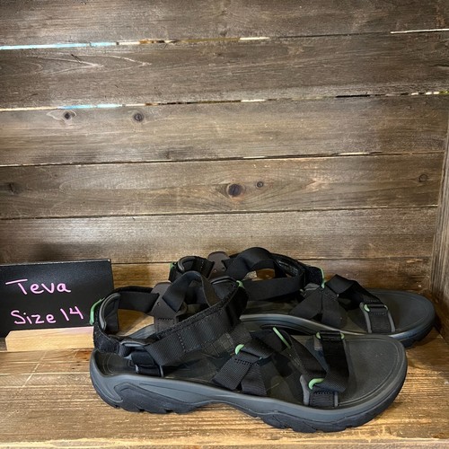 Teva Terra Fi 4 Mens Sandals Black Blue Patterned Sport Hiking Size 11 Outdoors Teva | Shoes | Teva Terra Fi 4 Mens Sandals Black Blue  main image 4