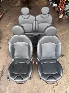 BMW Mini One/Cooper/S Carbon Black Punch Leather Seats (R56 Hatchback 2007-2014) - Picture 1 of 9