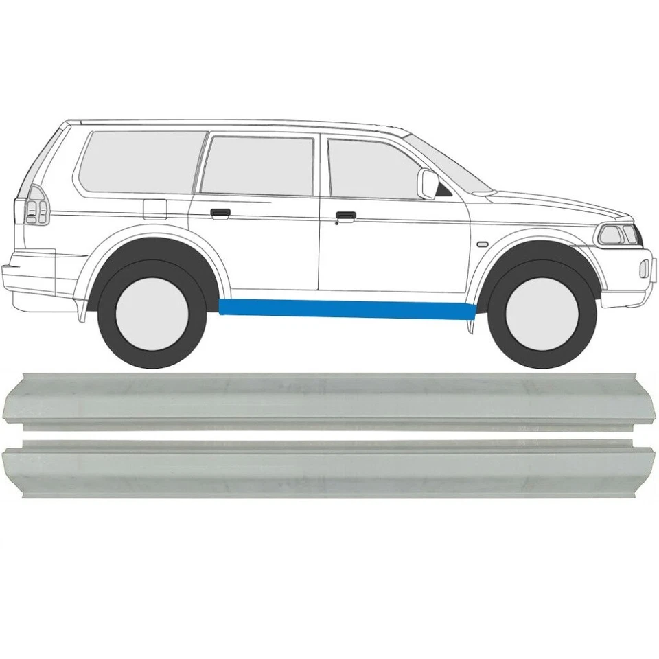 Mitsubishi PAJERO Montero 3 III 00-06 Sill Repair Rocker Panel Galvanized L R
