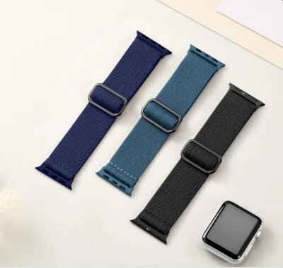 Bandas deportivas de nailon compatibles con Apple Watch 40 mm 44 mm 45 mm 38 mm 41 m Foto 1 de 4