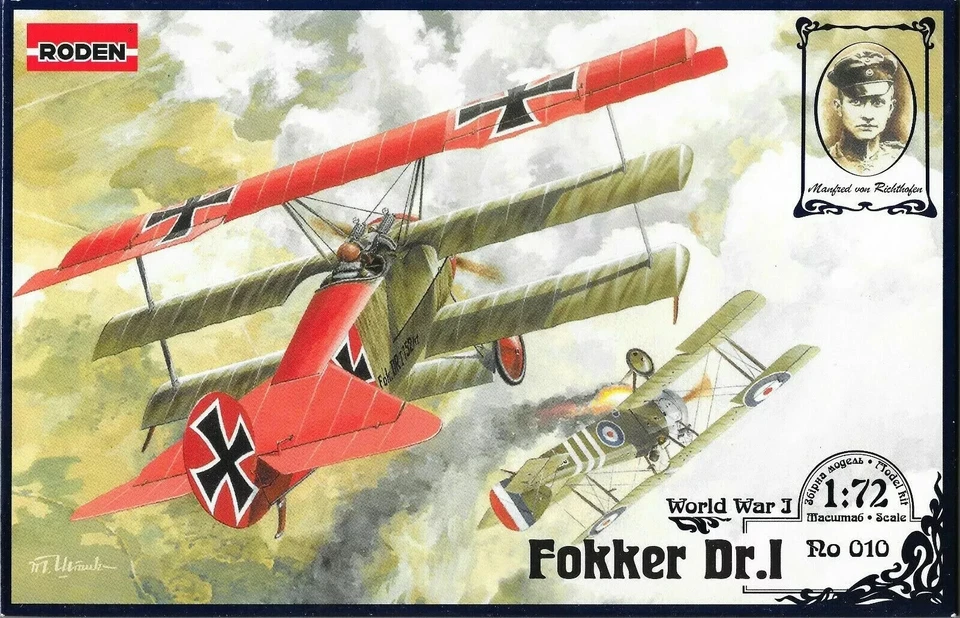 RODEN 010 Fokker DR-1 scala 1/72 - Immagine 1 di 1