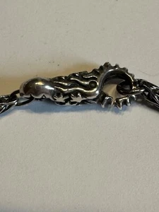Trollbeads retired Sun Moon Stars clasp / lock + 18cm bracelet - Bild 1 von 6
